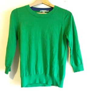 Boden green lightweight wool sweater top